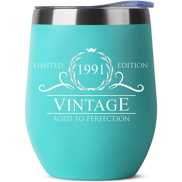 70th Birthday Gifts for Women Unique Gift for Her 12oz Wine Tumbler Mug 